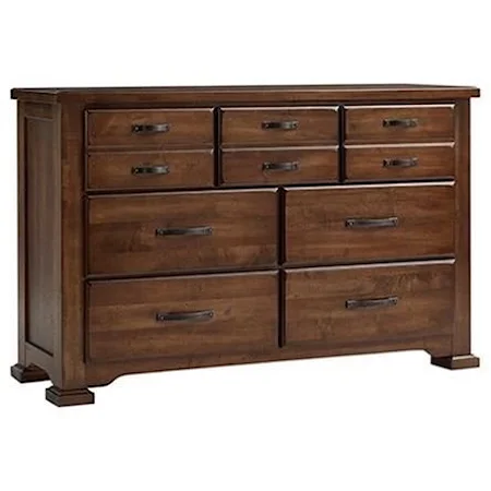 Solid Wood 7-Drawer Dresser